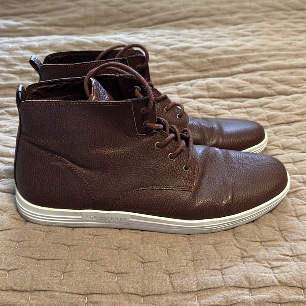 Ben Sherman chukka boots, brown leather, men’s size 11